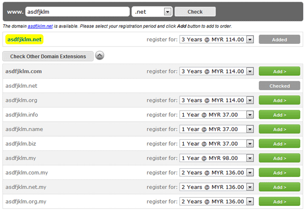 Select the registration period and click Add button Select the registration period and click Add button