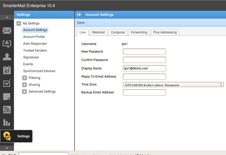 How to change your email password & set backup email address (Smartermail) IPSERVERONE