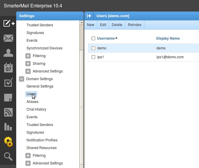 How to create new user account (Smartermail) IPSERVERONE