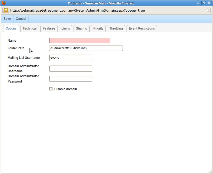 How to create a new domain in SmarterMail - IPSERVERONE