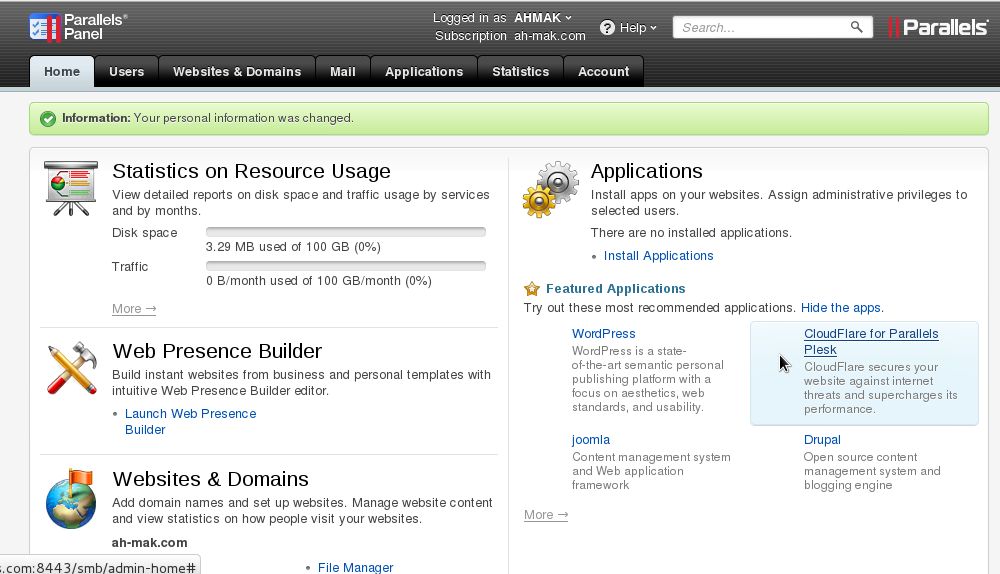 plesk cloudflare