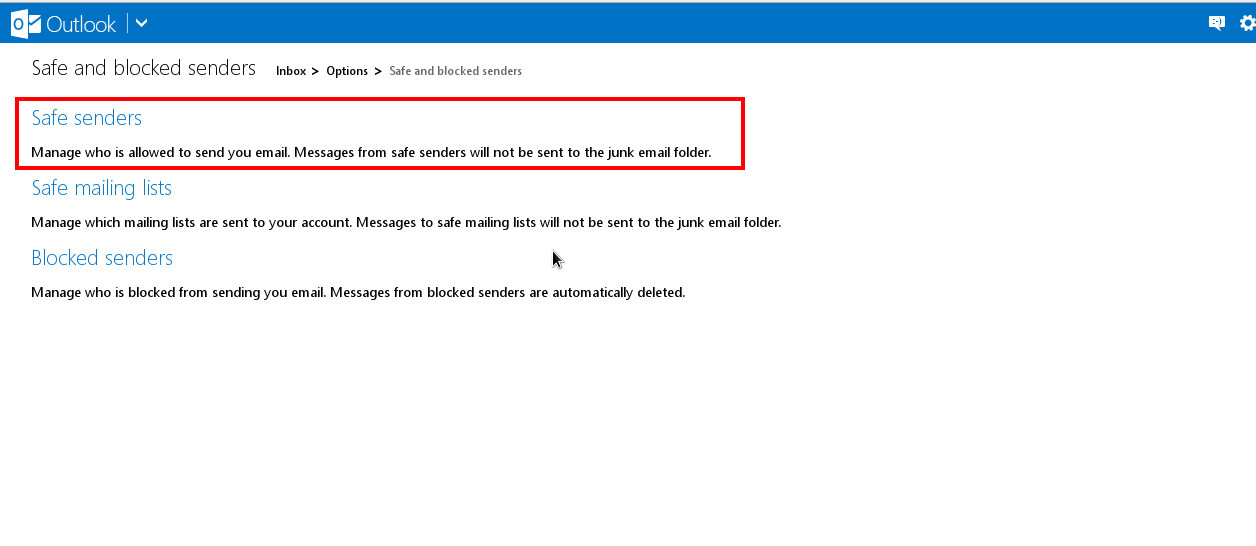 how to block emails in hotmail