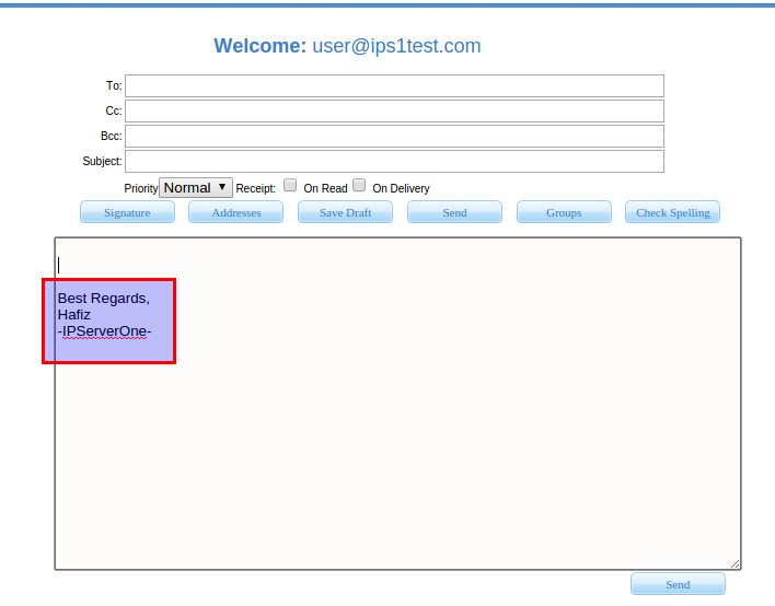 squirrelmail imap settings