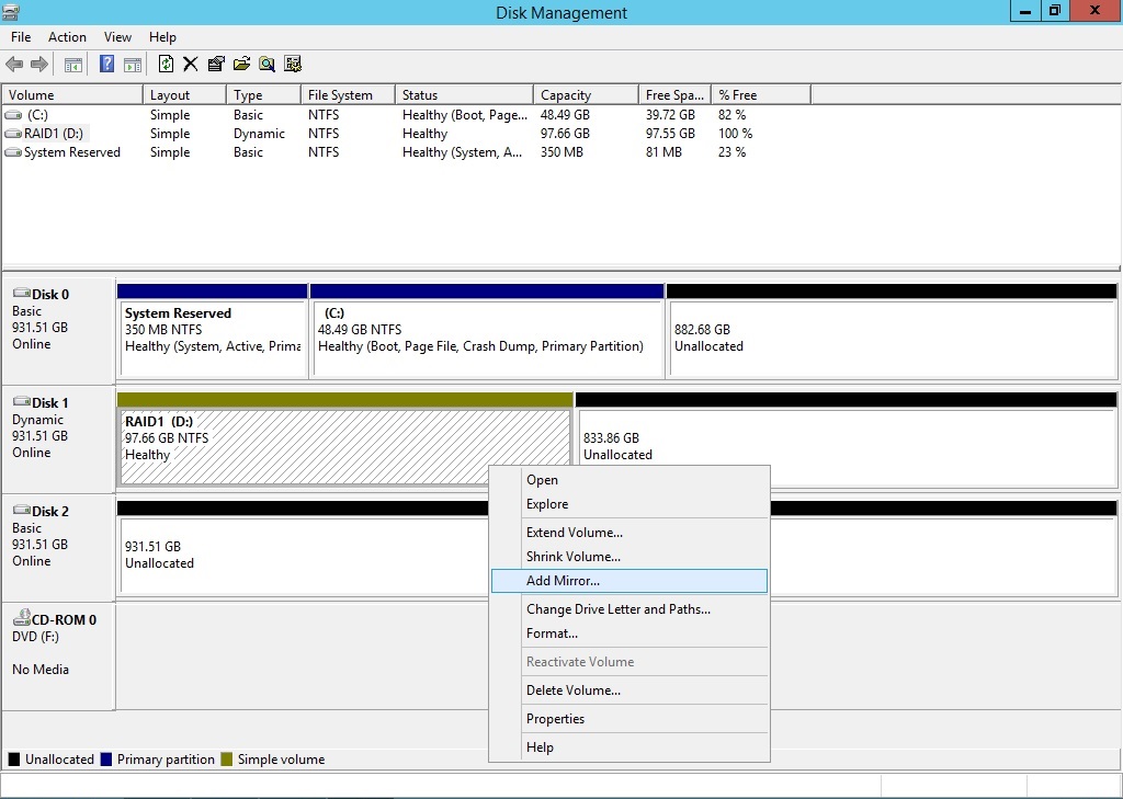 change disk number in disk management