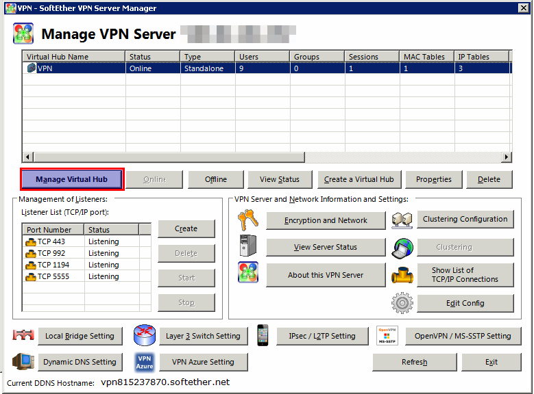 softether vpn client manager configuration