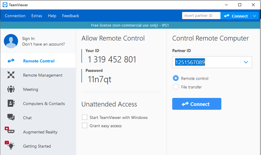 Change password for teamviewer host - jolofame