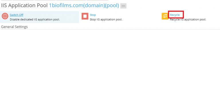 How to recycle IIS application pool – IPSERVERONE