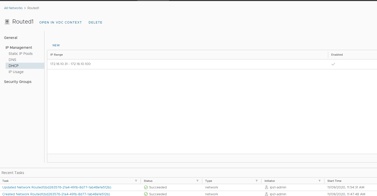 How to create additional Network for your Virtual Data Center - IPSERVERONE