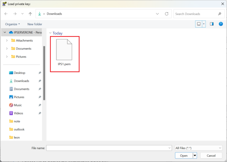 How to convert a PEM file to PPK Using PuTTYgen - IPSERVERONE